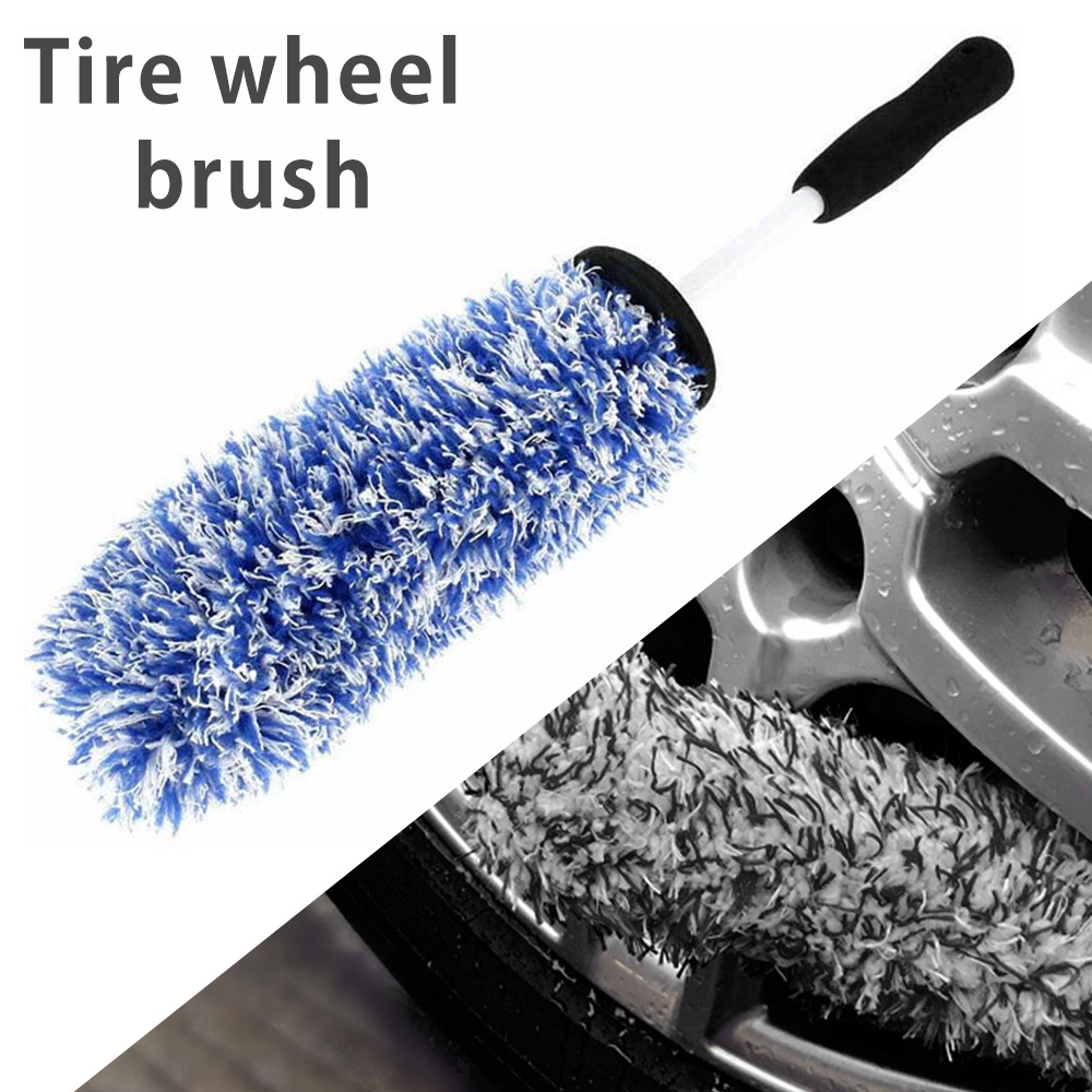 Willstar Rim Cleaner Brush,Wheel & Tire Brush,Car Detailing kit Dense and  Durable Tire Brush for Cleaning Wheels Rims Spokes Fenders Engines